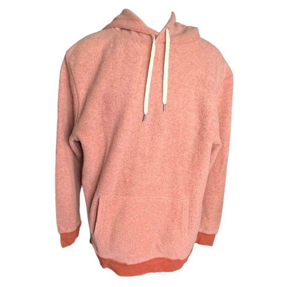 Feat Hoodie Mens Drawstring Long Sleeve Blanket Blend Sweatshirt Cayenne Size XL